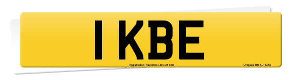 Registration number 1 KBE